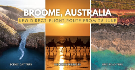 New Direct Flight to Broome — Idyllic Australian Beach Getaway Now 4.5 Hours Away